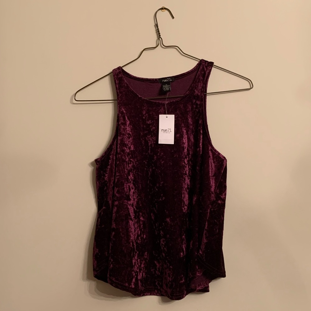Rue21 Purple Velvet Top
